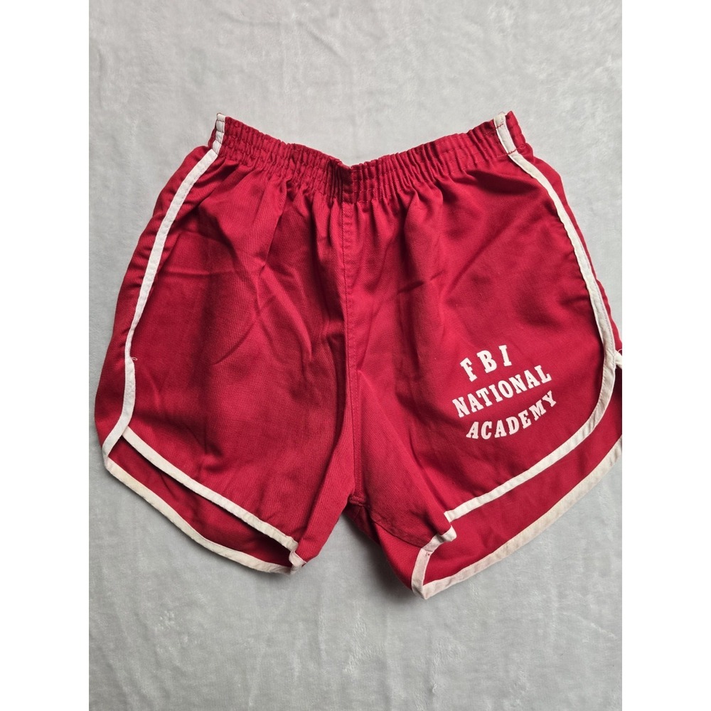 Vintage FBI National Academy Red 80s / 90s Shorts Mens Medium